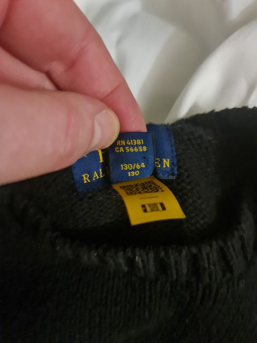 Sweter Polo Ralph z MIŚ !!! 130cm