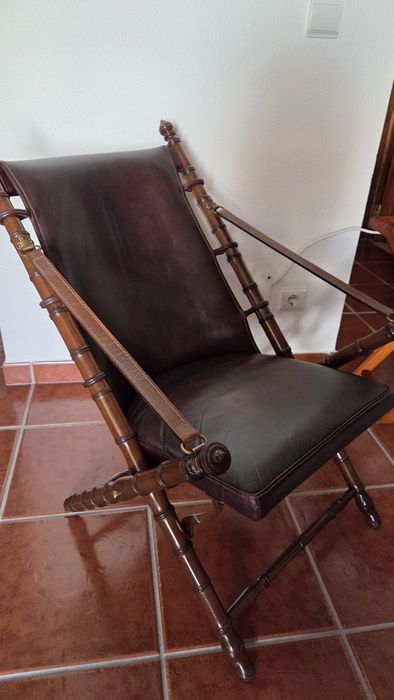 Poltrona vintage castanho