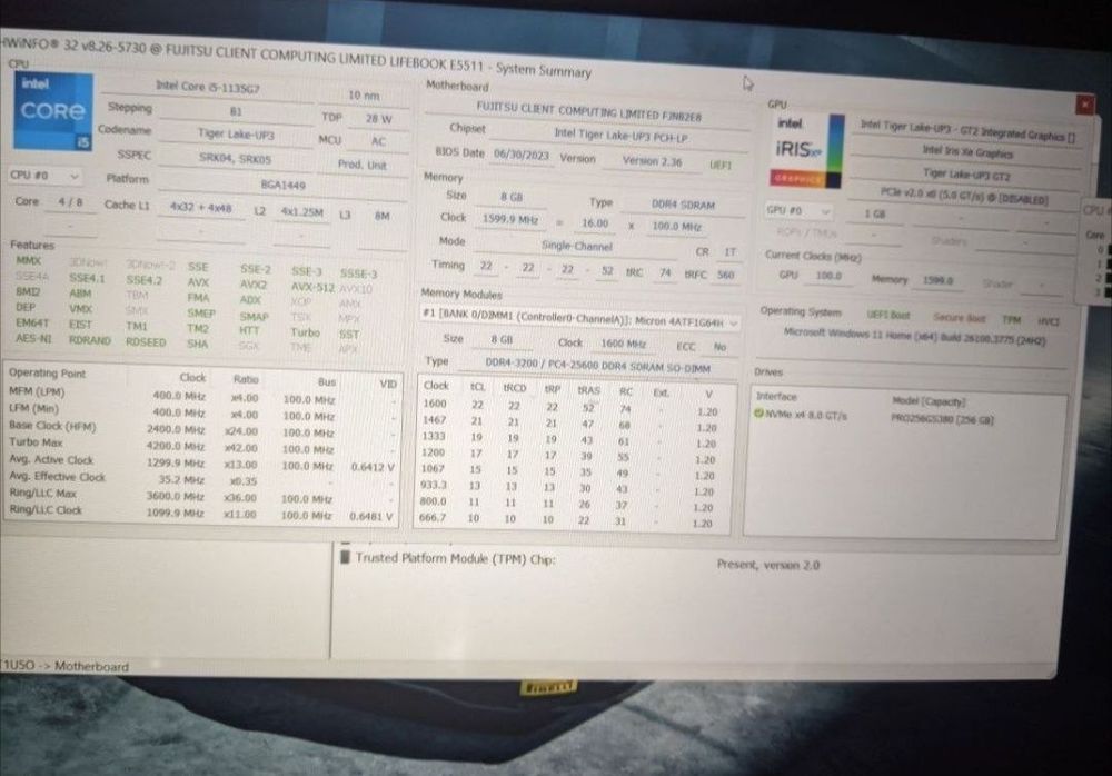 Fujitsu LIFEBOOK E5511