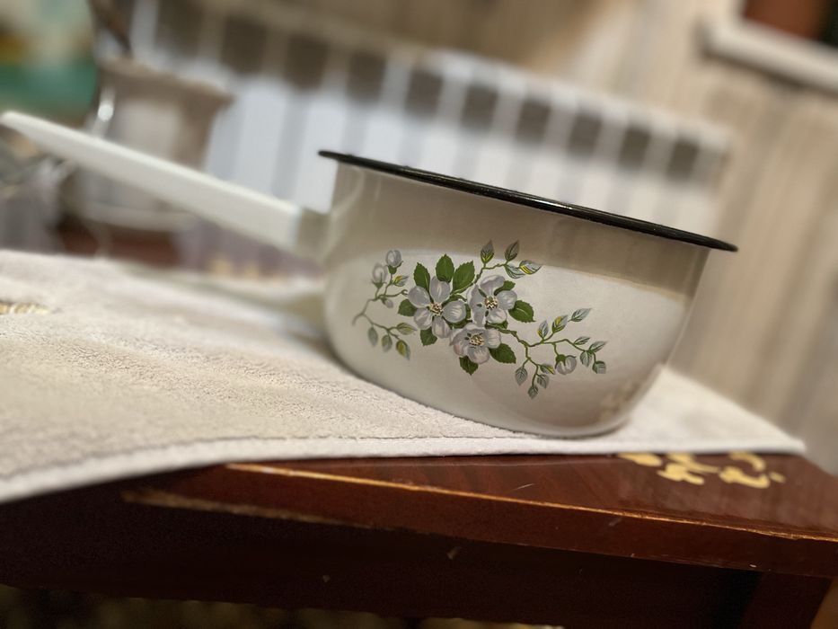 Черпак эмалированый