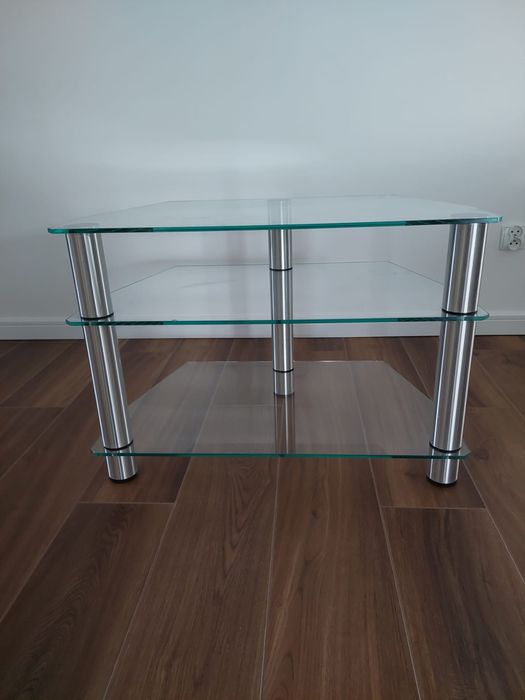 Stol szklany pod telewizor