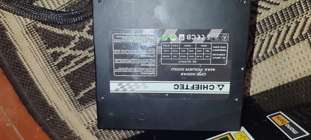 Блок живлення, Блок питания, 500W Chieftec GPS-500A8