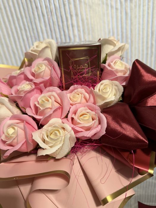 Flover box roze mydlane z perfumami