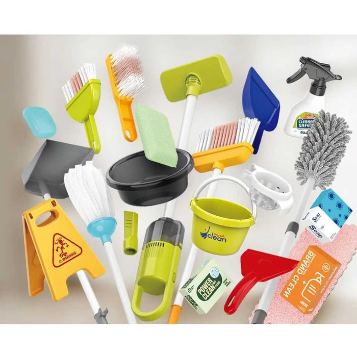 Набір для прибирання 667-66 відро, швабра, пилосос, звук, 29 предметів