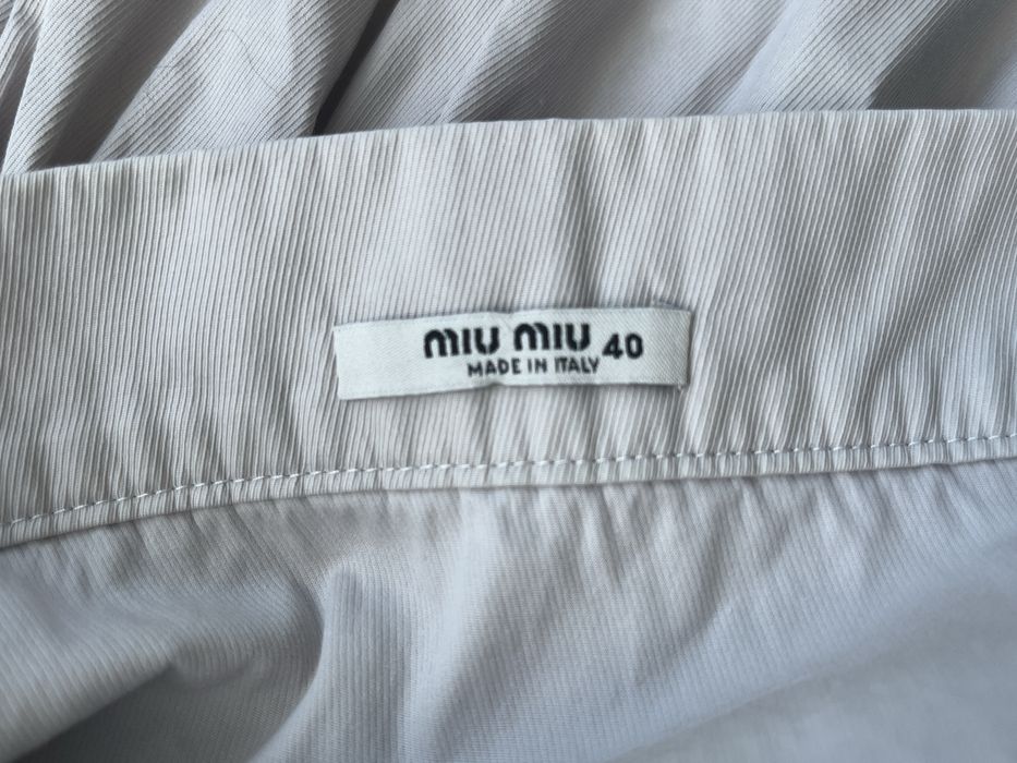 Sukienka na ramiączkach z kieszeniami L Miu Miu Coquette