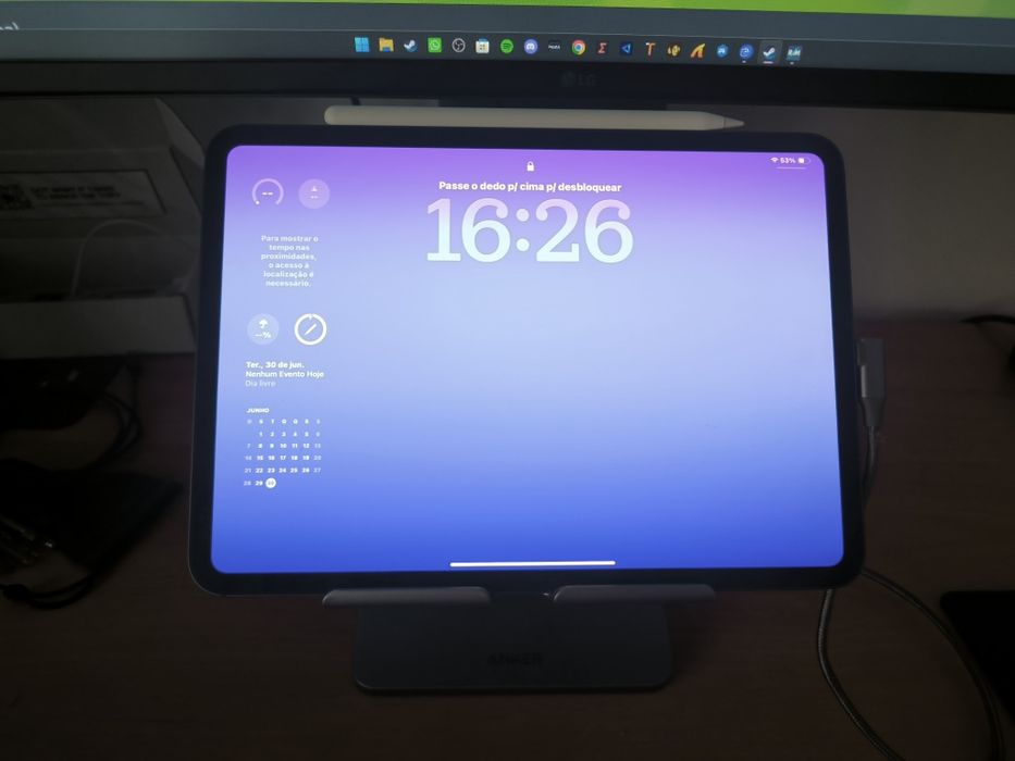 iPad Pro 11 M4 256gb  + Apple pancil PRO + suporte Anker