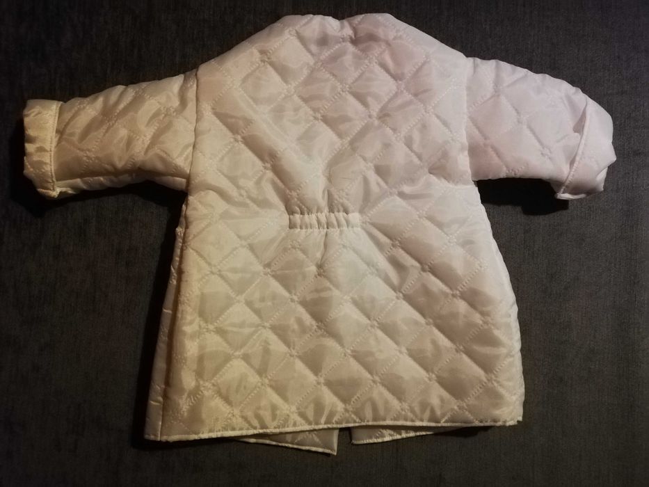 Komplet do chrztu+plaszczyk+czapeczka+sukienka