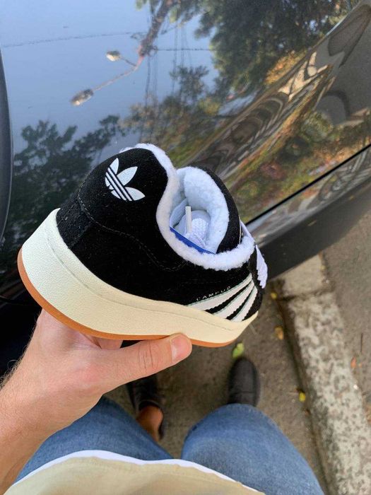 Зимові Adidas Campus - біле хутро - 39 р. 24.5 см устілка