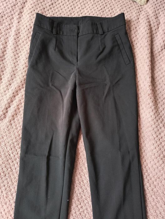 Spodnie cygaretki, damskie, czarne, XS, Sigma