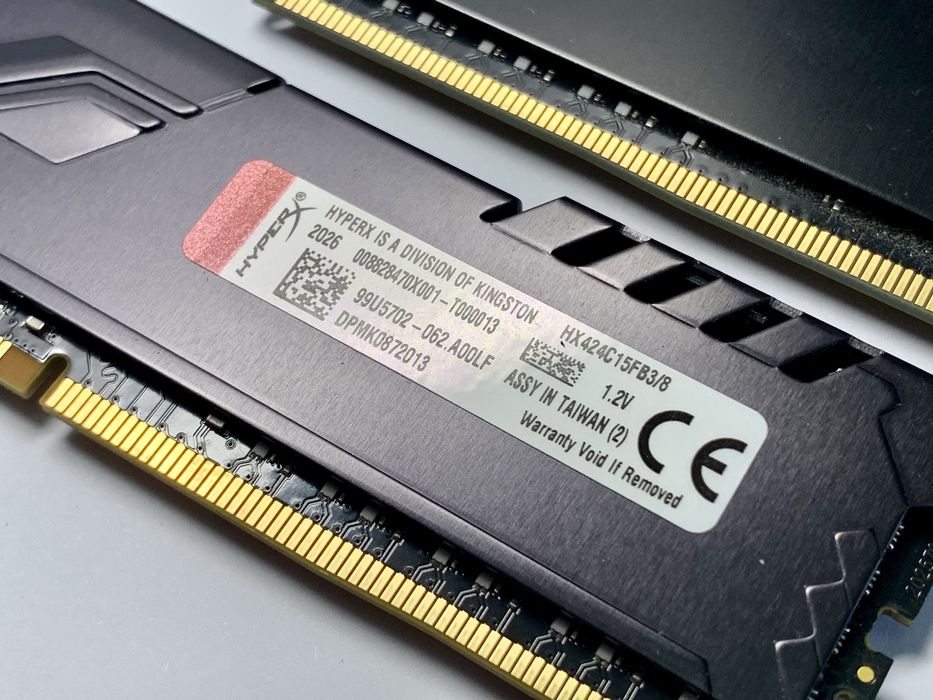 Оперативна памʼять Fury HyperX 16 GB (2x8) DDR4 2400 MHz