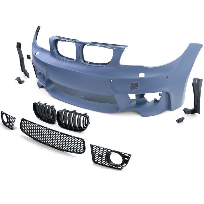 Para-choque para BMW Série 1 E81 E82 E87 E88 M M1 1M PDC + lava-faróis