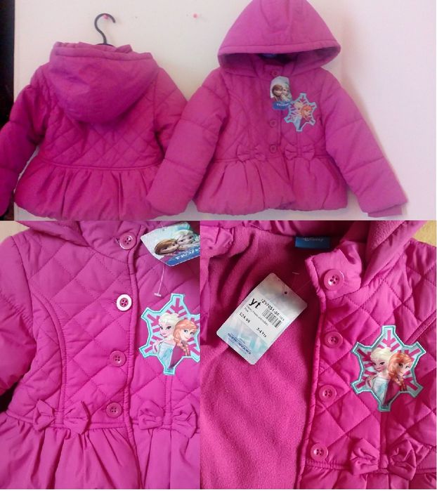 Disney Frozen Kraina Lodu Nowa Kurtka przejsciowa zimowa 1,5 -2 -3 lat