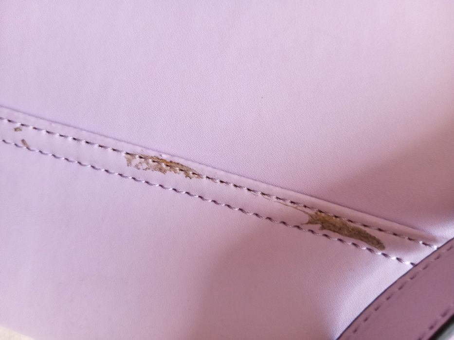 Mala tiracolo Armani Jeans cor lilás, sintética 25x17cm