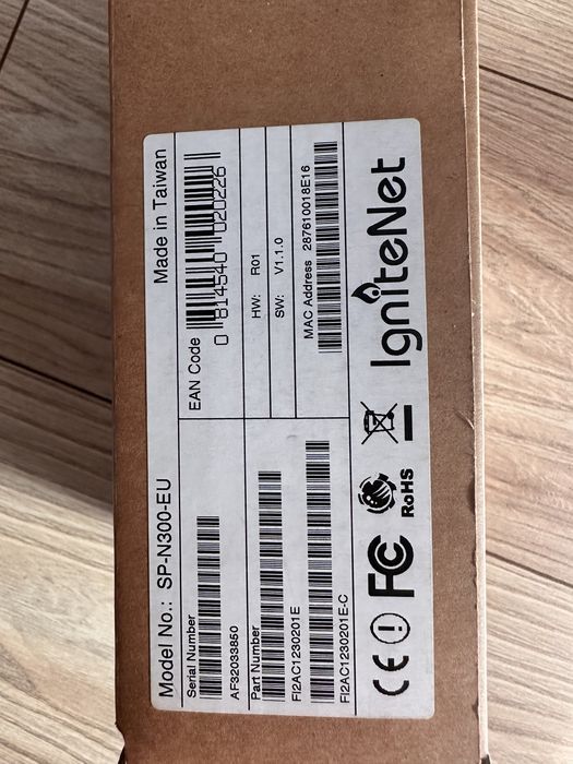 Spark SP-N300-EU, wewnętrzny, 2.4GHz, 2x2MIMO IgniteNet