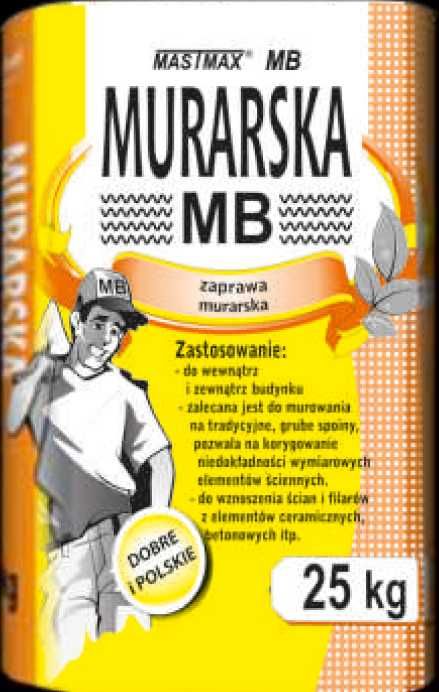 Zaprawa murarska Mastmax 25kg, transport gratis