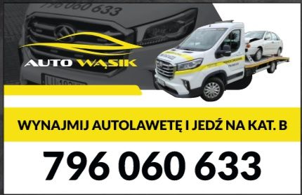 Wypożyczalnia, Wynajem Autolawety na Kat B, Wynajmij i jedź