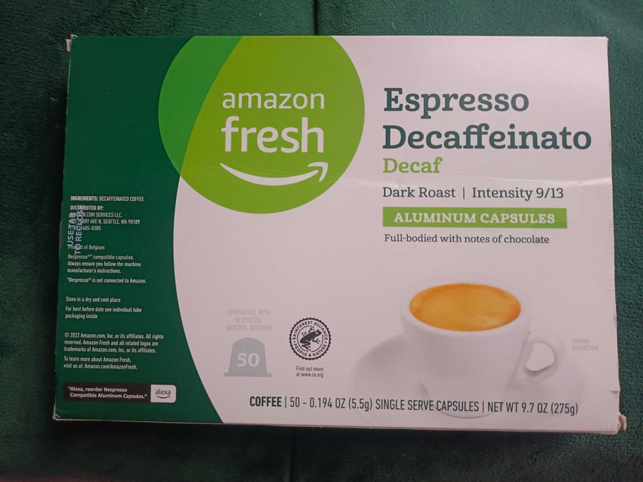 Kawa bezkofeinowa Amazon Fresh do Nespresso Orginal 50 kapsułek
