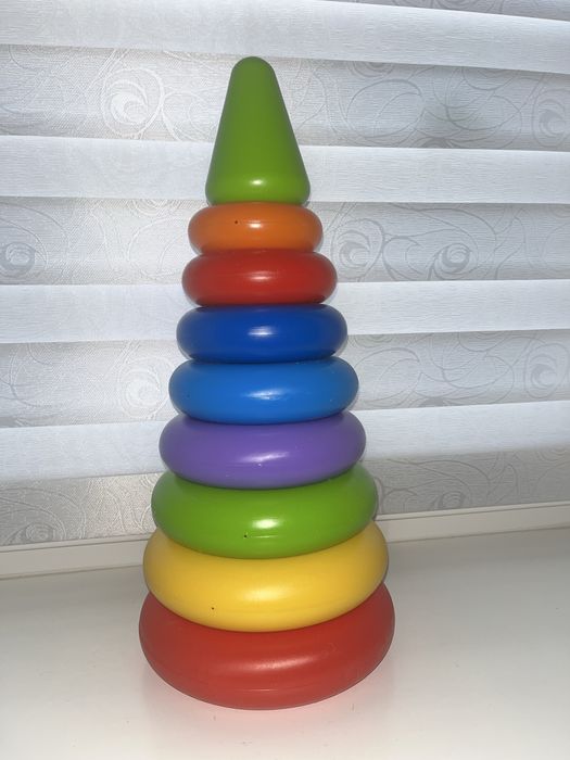 Ведерко (сортер) с кубиками Fisher-Price, Пазлы, Пирамидка