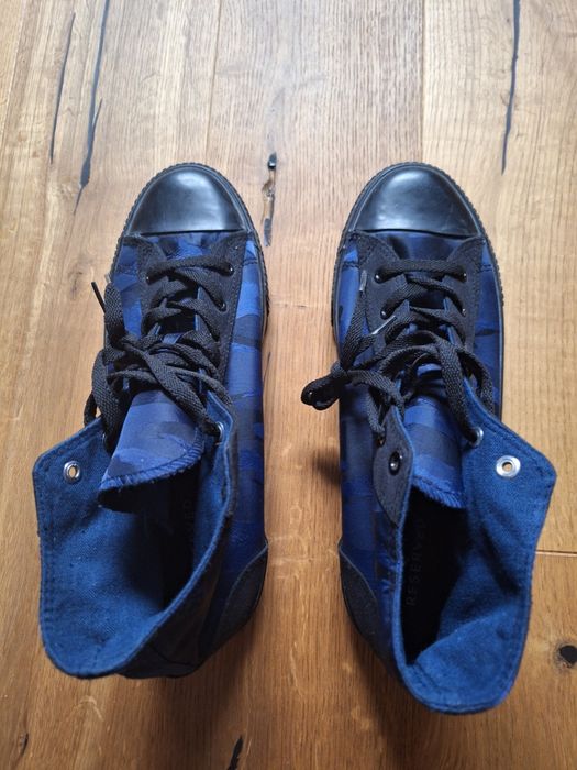 Trampki za kostkę ala converse granatowe- moro roz. 44 Reserverd nowe