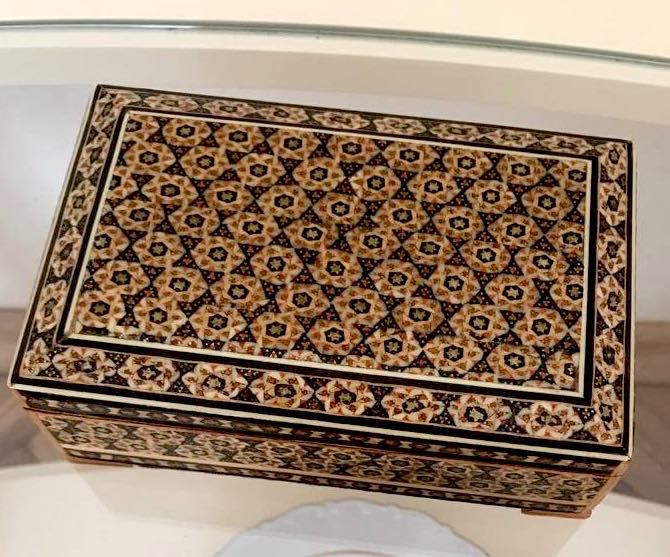 Коллекционная шкатулка апельсиновое дерево Иран Персия оригинал