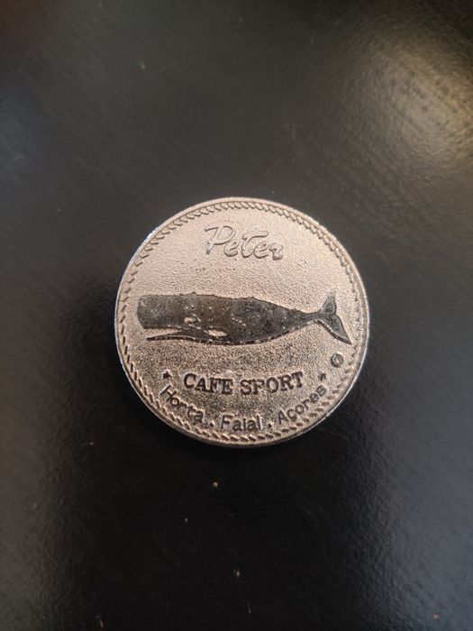 Moeda comemorativa Café Peter Sport Açores Faial Horta