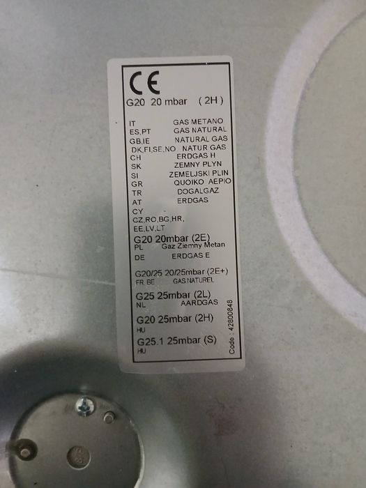 Placa gás  natural candy quase nova