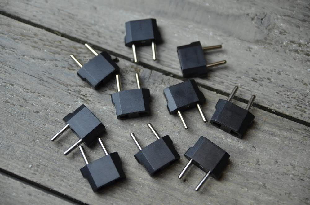 Przejściówka wtyczka z US na EU europejska prądowa, kabel
