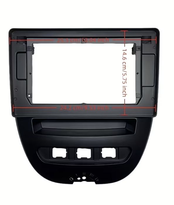 Moldura para rádio Peugeot 107;Toyota Aygo;Citroen C1