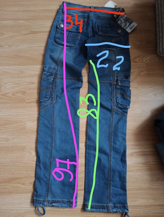 Spodnie damskie r.27 nowe jeansy