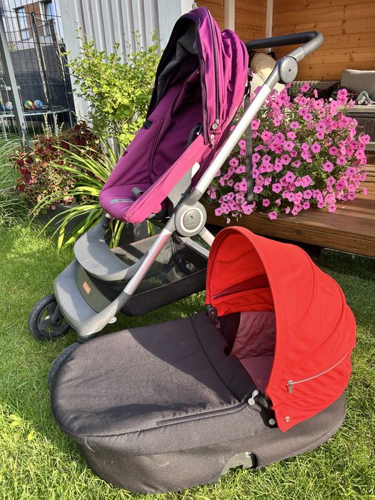 Wózek Stokke 2w1 gondola spacerówka adaptery do fotelika