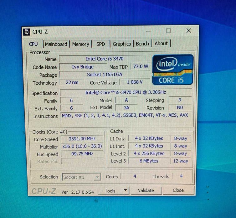 Ігровий ПК Intel i5-3470 GTX 1060 6 gb
