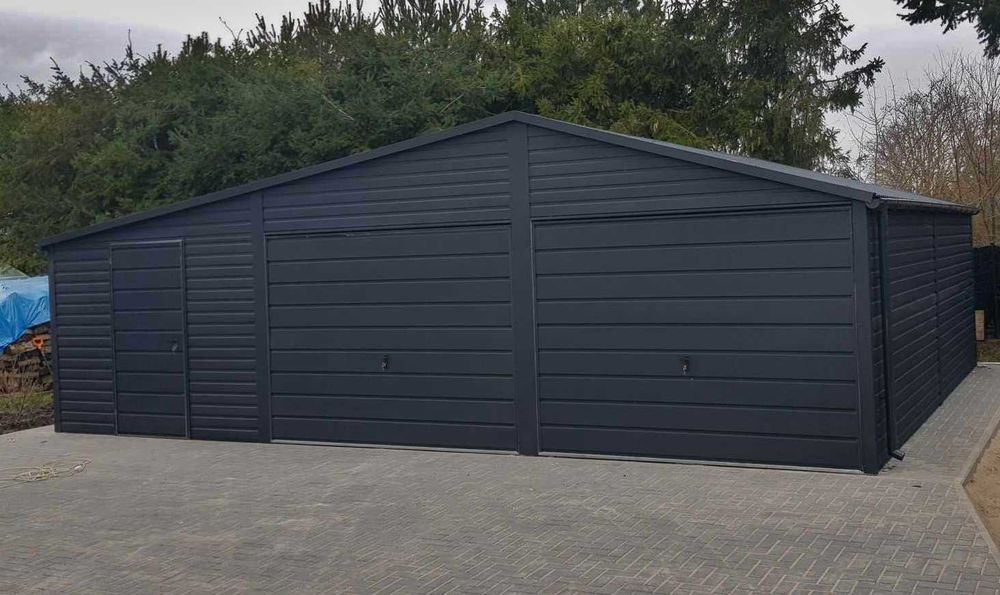 Garaż Blaszany 8x6m – Dwustanowiskowy Blaszak z Darmowym Montażem!