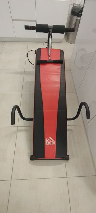 Ławka do brzuszków z twisterem i gumami