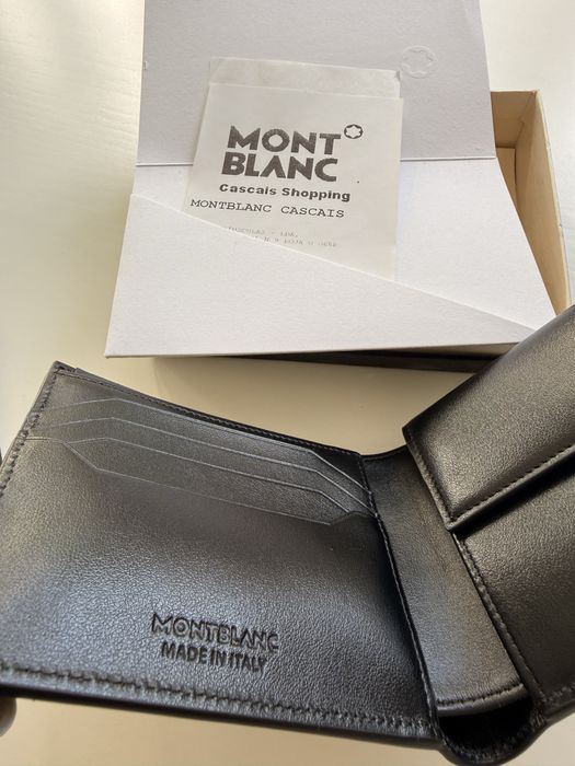 Carteira Montblanc Nova 4cc + porta moedas