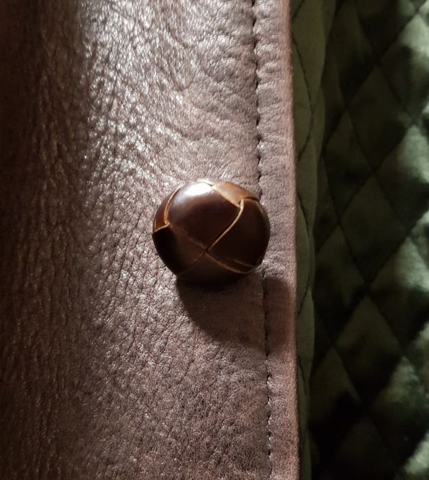 Casaco/parka em pele castanha