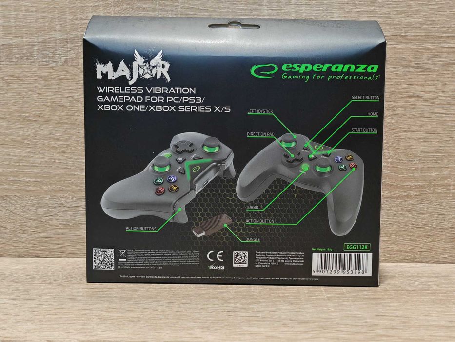 Kontroler Esperanza EGG112K GX770 do XBOX One/PC/PS3