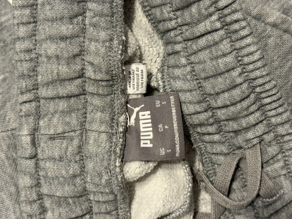 Спортивні штани Puma сірі розмір S бавовна-поліестер