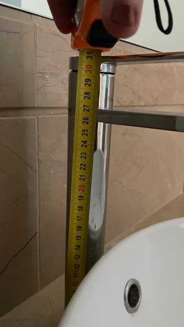 Torneira para lavatorio alta cromada (com misturador) - como  nova