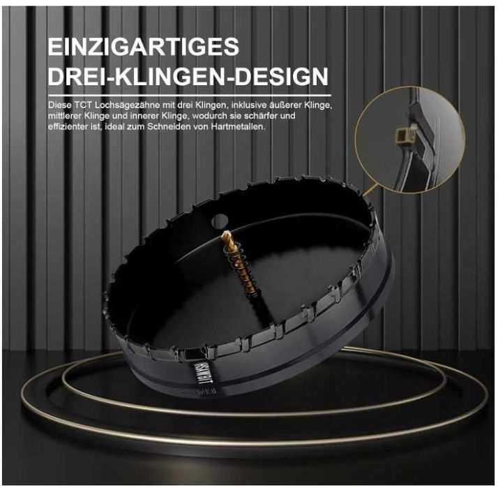 Otwornica widiowa do metalu średnica 120mm HSAWBIT