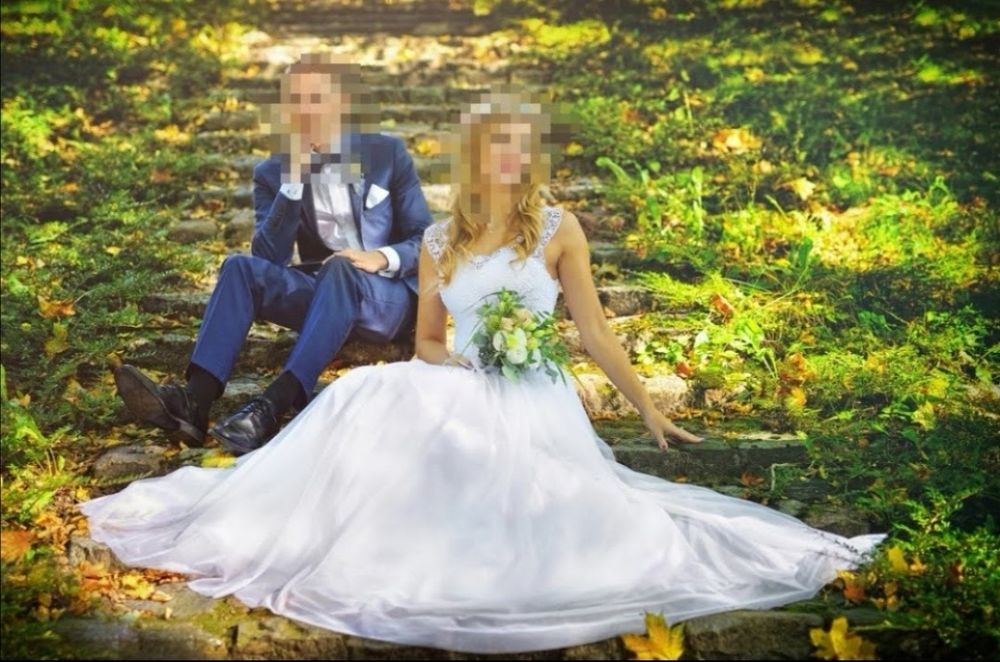 Suknia ślubna boho rustykalna Atena jak nowa