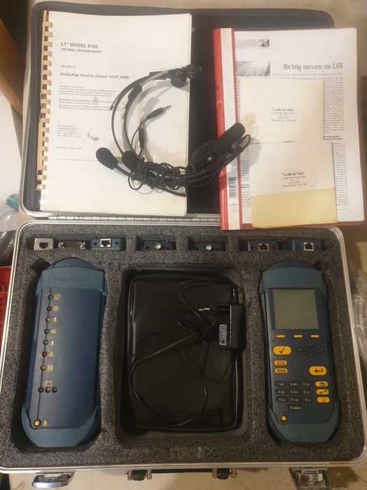 Miernik sieciowy, tester LAN, Ethernet, Cat 5e, Wavetek, Lantek, Fluke