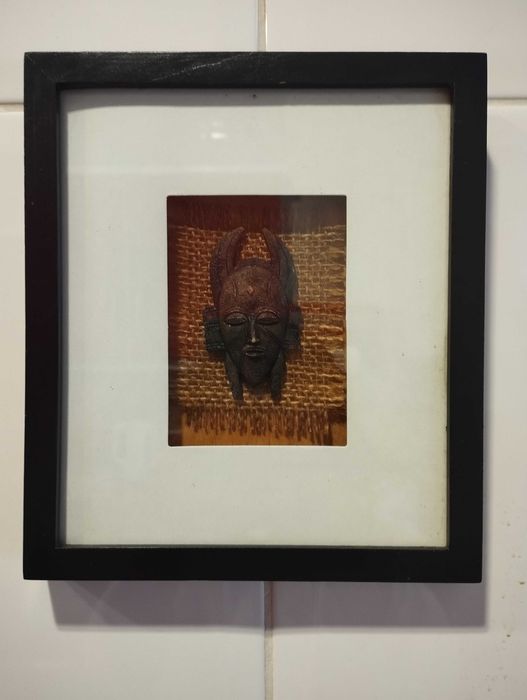 Conjunto de 3 quadros africanos