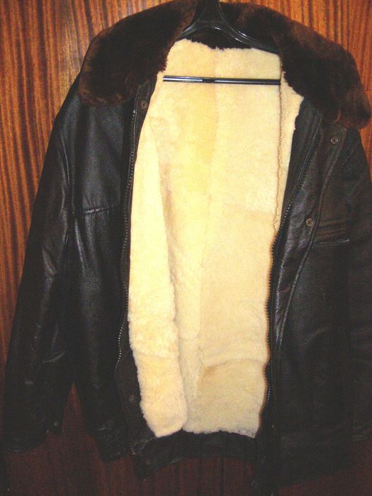 Куртка кожаная меховая