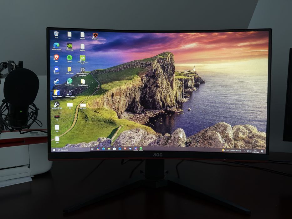 (zarezerwowane) Monitor AOC C24G1 24” 144Hz Curved | Full HD | VA