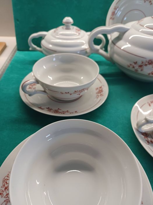 Serviço de chá em porcelana candal