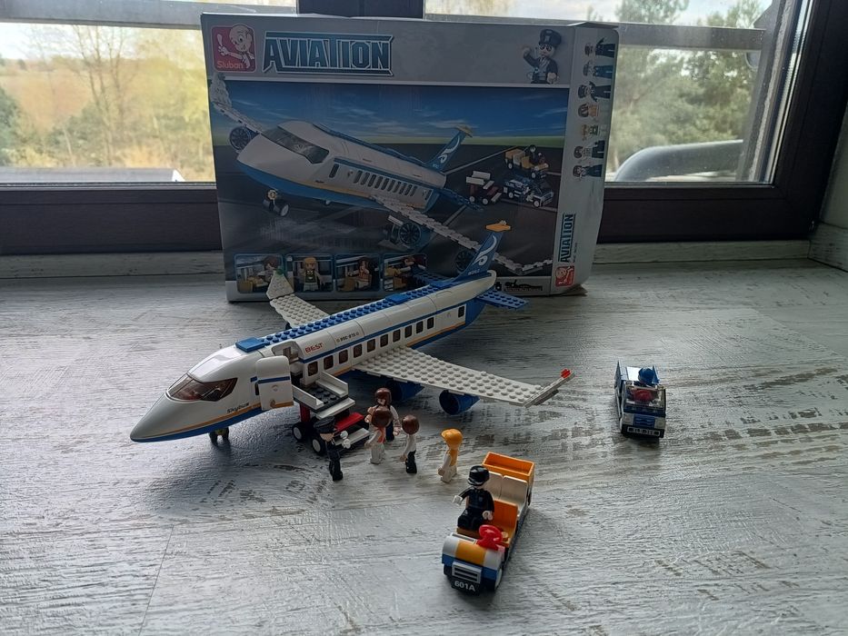 Zestaw klocków - samolot pasażerski