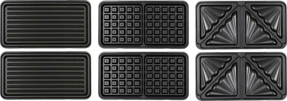 GOFROWNICA 3w1 - Opiekacz toster WYMIENNE płyty 900W - SUPER