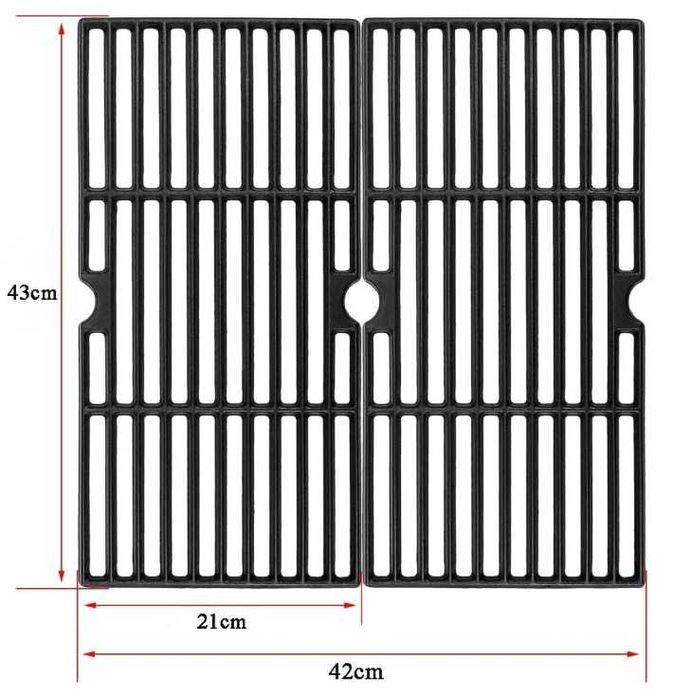 Ruszt żeliwny do grilla CharBroil 43x21cm 2 sztuki GFTIME