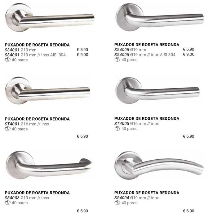 Torniquete / puxador inox