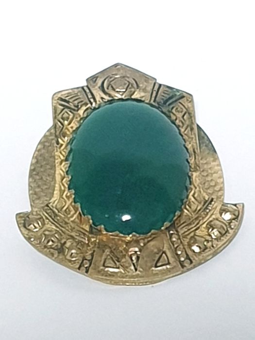 Fantástica antiga mola para papeis de mesa secretária